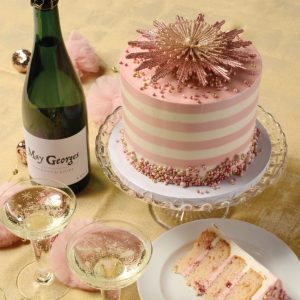 pink champagne cake