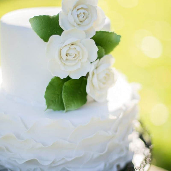 fondant Pleated wedding cake