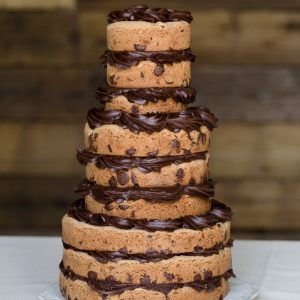 tiered cookie cake