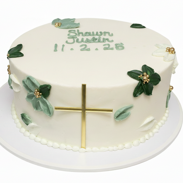 Gold Cross Cake