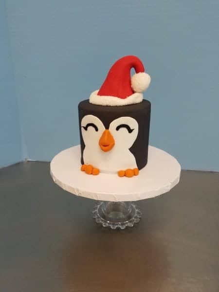 Holiday Penguin Cake