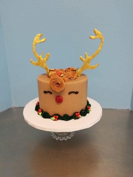 Holiday Reindeer Cake