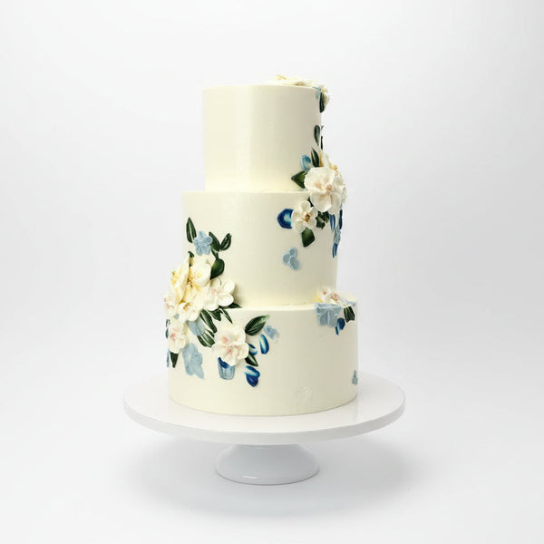 Palette Painted Floral Cake with Buttercream Wildflowers