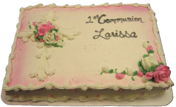 Cross Cake with Roses