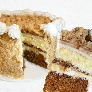 Cake, Cheesecake, and Pie Stacked up