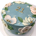 Palette Painted Floral Cake