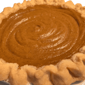 beautiful pumpkin pie
