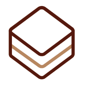 blank piece of square cake