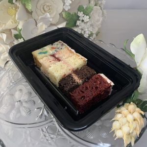 samples of cake of different flavors