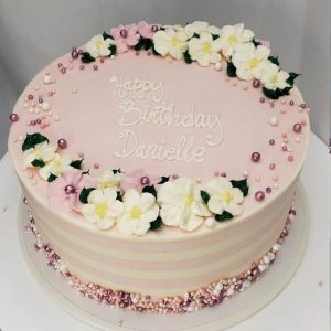 The Makery Famous Pink Champagne Petaled Buttercream Flowers