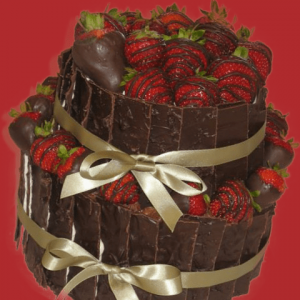 Chocolate Slabs and Berries Cake